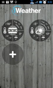 V aplikaci 1Weather můžete sledovat počasí na více místech