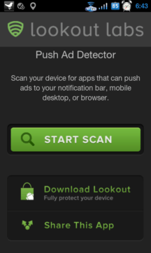 Lookout Push Ad Detector
