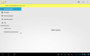 Aplikace E-mail slouží pro práci s elektronickou poštou