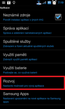 Zde pak do sekce Rozvoj či Vývoj