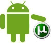utorrent logo s logem Androida utorrent logo s logem Androida