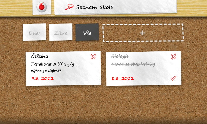 Přehled úkolů
