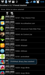 DroidWall - Android Firewall