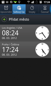 Kolik je kde hodin zjistíte v sekci Světový čas