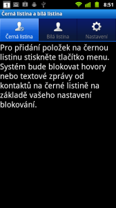 Uživatel může zablokovat všechny, nebo jen vybrané kontakty