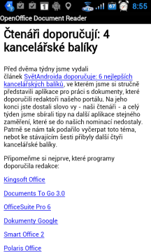 OpenOffice Document Reader