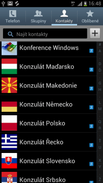 Telefonní seznam.