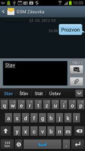 Psaní SMS zprávy