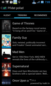 Seriály, které aktuálně frčí na trakt.tv