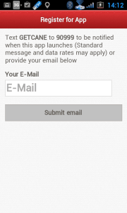 Chcete-li dostat informaci o nové aplikaci, stačí zadat e-mail
