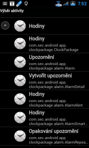 Holo Launcher umí vytvořit ikonu, která je odkazem na aktivitu.