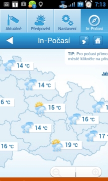 Sekce In-Počasí otevírá webové stránky