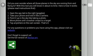 Instrukce k používání aplikace SkySpy