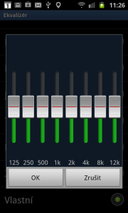 Nebo si ekvalizér nastavit podle sebe