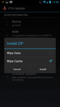 OTA Update Center