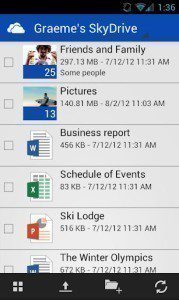 SkyDrive pro Android