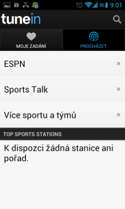 Určitě si vyberete z nabídky sportovních stanic