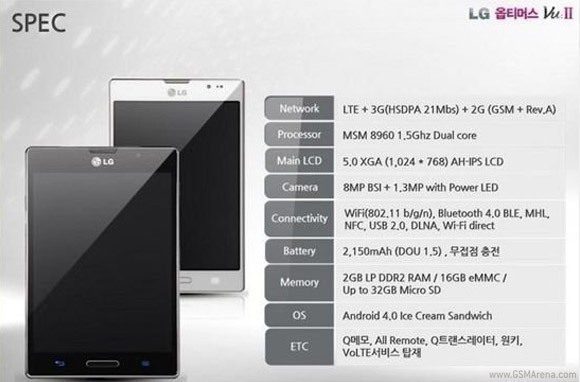 optimus vu specs optimus vu specs