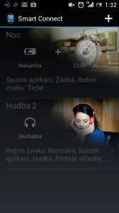 Hlavní obrazovka Smart Connect