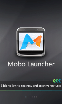 Většinu věcí v Mobo Launcheru zvládnete tahem prstu