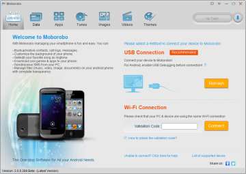 Se zařízením můžete komunikovat skrze USB nebo Wi-Fi