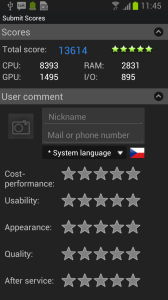 Výsledky v Antutu Benchmark