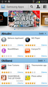 Samsung Apps jsou alternativou k Obchodu Play