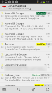 Aplikace GMail je dotažená takřka k dokonalosti