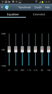 Můžete si nastavit vlastní ekvalizér...