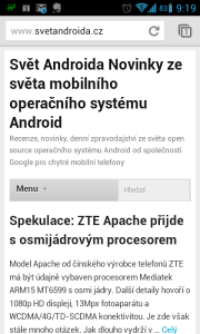 Chrome pro Android