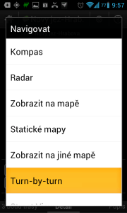 Turn by Turn předá souřadnice aplikaci Navigace Google, která vás dovede do cíle.