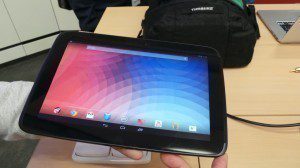 google nexus 10 přední strana