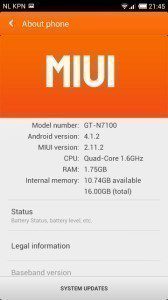 MIUI na Samsungu Galaxy Note II