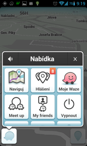 Waze: základní nabídka funkcí