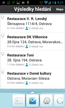Waze: hledat lze i ve Foursquare venues
