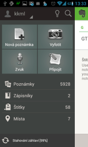 Aplikace na poznámky v Androidu chybí...