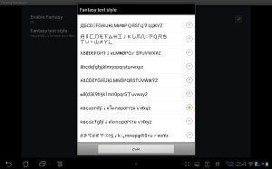 GO Keyboard fantasy text