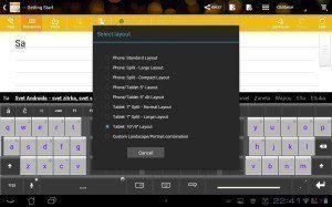 Thumb Keyboard layouts