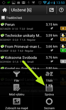 Menu-Správa
