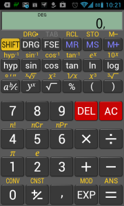 RealCalc odpovídá designem a rozložením kláves reálným kalkulačkám
