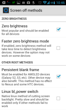 Screen Standby