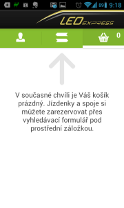 V košíku v tuto chvíli není žádná jízdenka