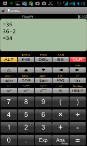 Panecal Scientific calculator