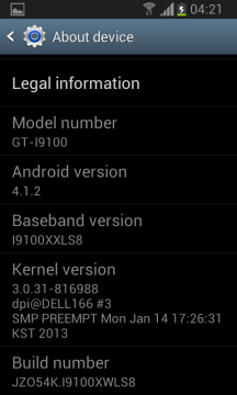 Samsung Galaxy S II dostává Android 4.1.2 Jelly Bean