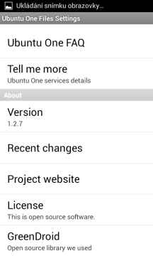 Další možnosti nastavení klienta Ubuntu One