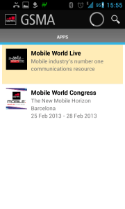 Dvě sekce: Mobile World Live a Mobile World Congress