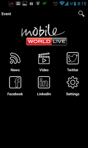 Úvodní stránka Mobile World Live