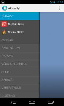 Aplikace Aktuality