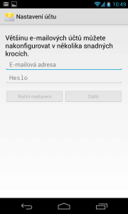 Ve většině případů stačí zadat e-mailovou adresu a heslo