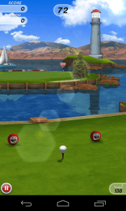 Herní animace ve hře Flick Golf! byly plynulé